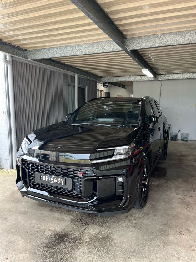 Gloss black SUV freshly detailed at Apex Detailing in Cowandilla